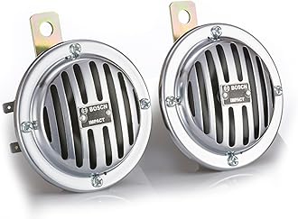 FC4 Disc Horns_Horn_Silver_Colour_12 V_Set of 2_ For Car, LCV,3-Wheeler,Bike