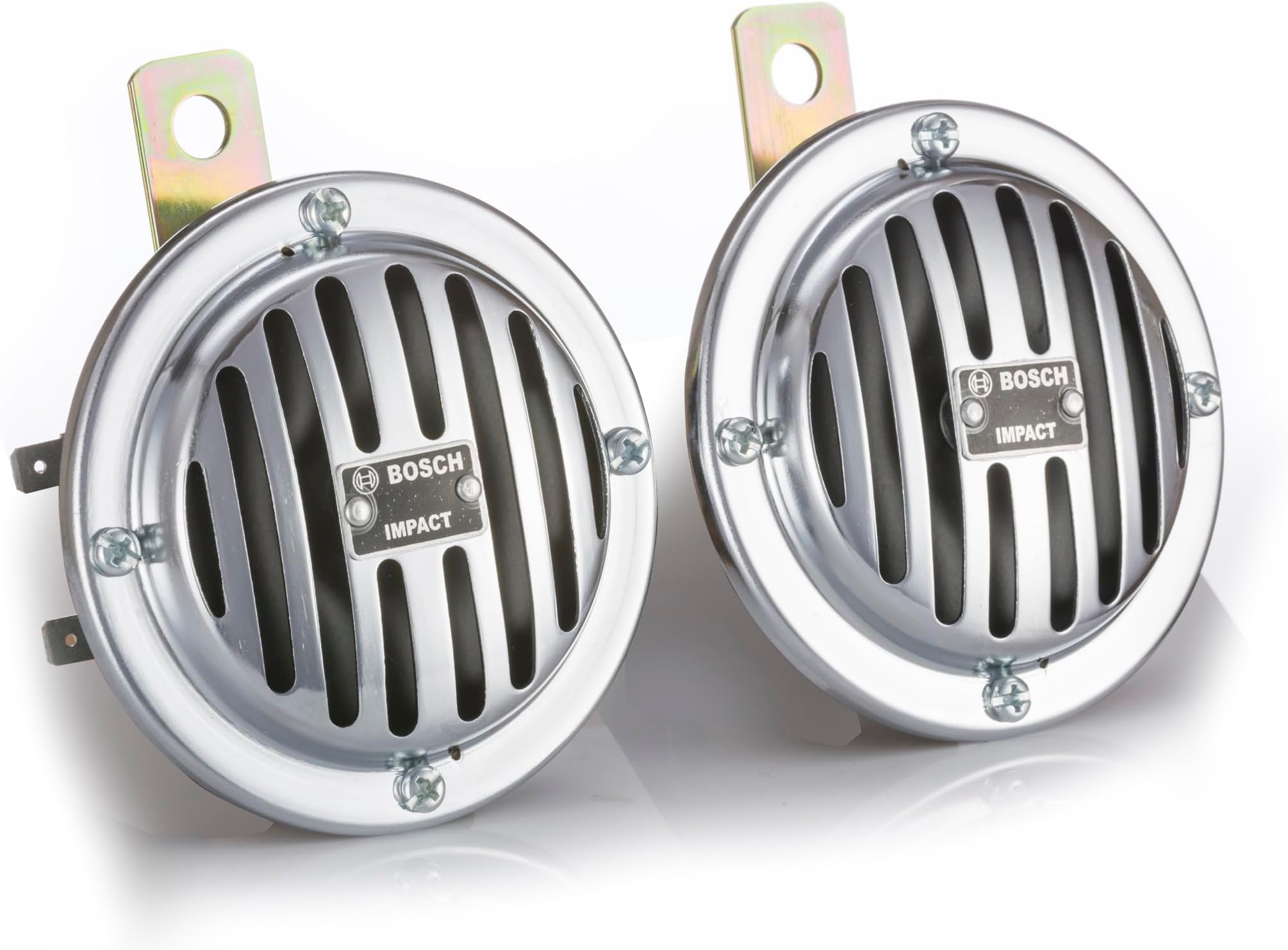Bosch_FC4 Disc Horns_Horn_Silver_Colour_12 V_Set of 2_ For Car, LCV,3-Wheeler,Bike