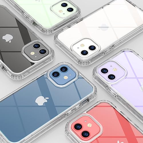 Miniatura 6 de Diaclara Diseñada para iPhone 1212 Pro, cuerpo completo resistente con protector de pantalla integrado sensible al tacto, antiarañazos, funda de TPU