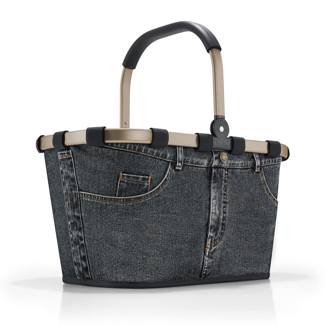 reisenthel Angebot Einkaufskorb carrybag Plus passendes Cover Sichtschutz Abdeckung (frame jeans dark grey)