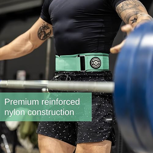 Miniatura 5 de Cinturón de levantamiento de pesas para sentadillas, cinturón de levantamiento de pesas para peso muerto, soporte de espalda de 4 pulgadas para