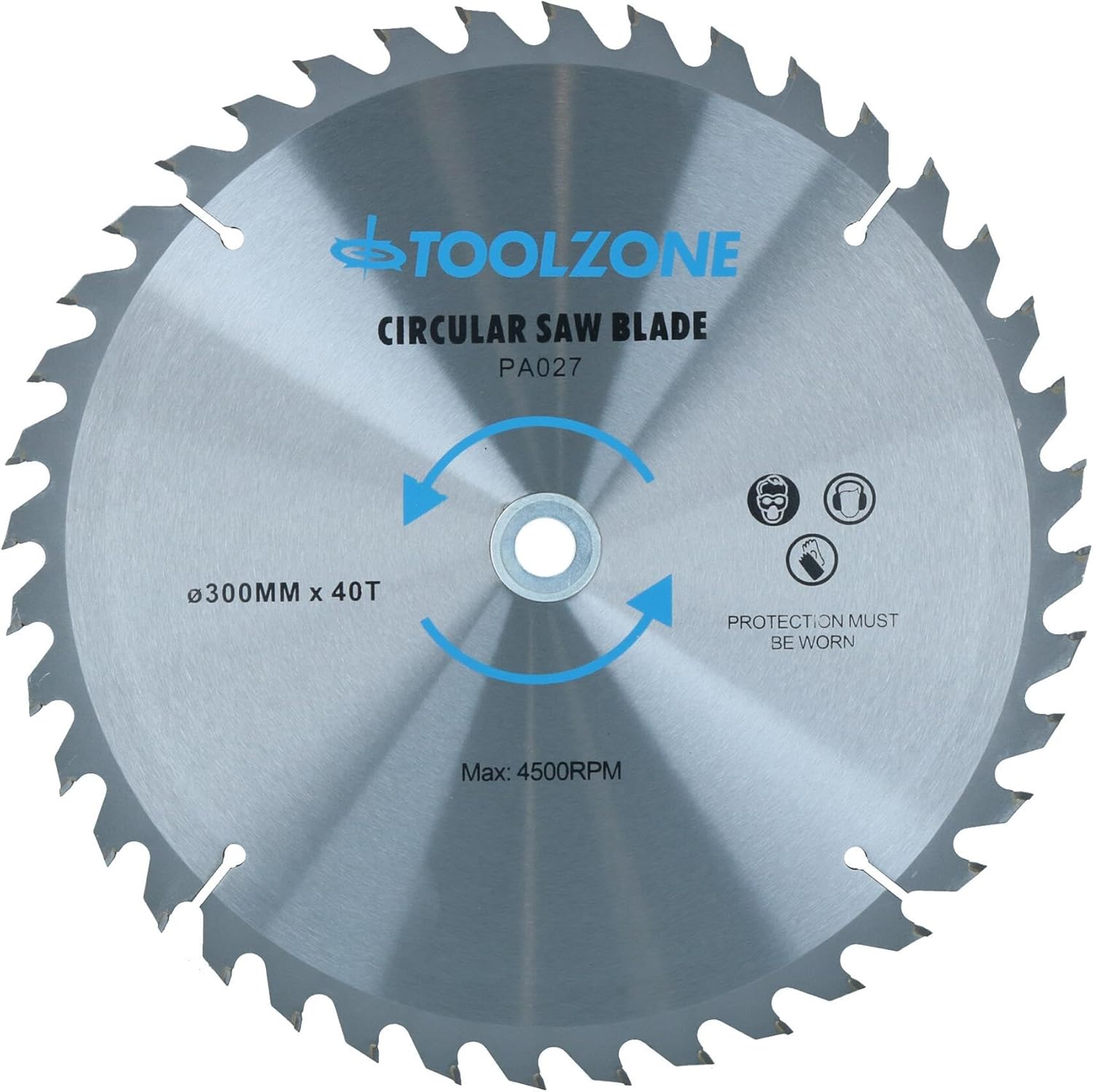 2pc 300mm x 30mm TCT circular saw blades 40 and 60 teeth with adapter ring TE517