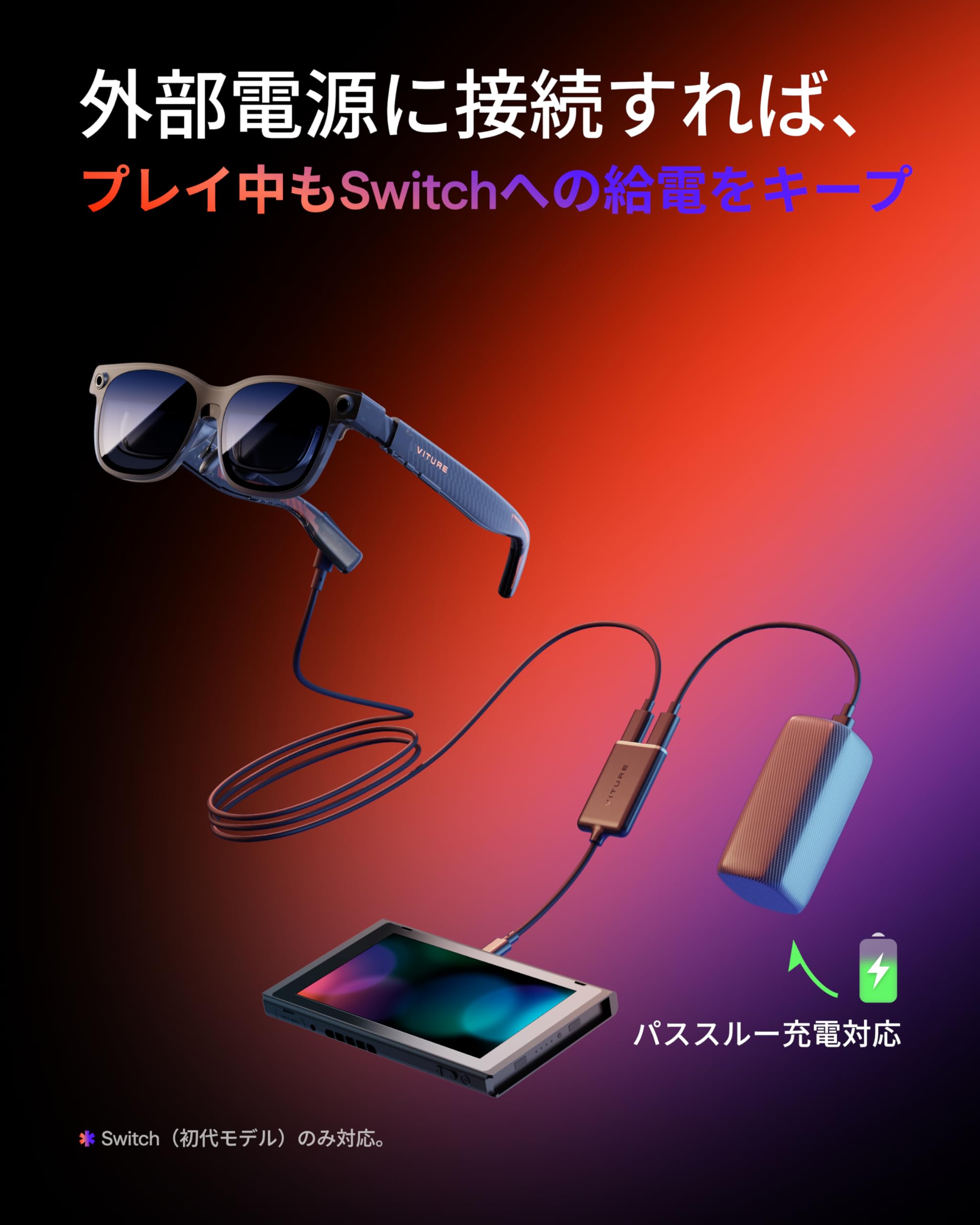 Amazon.co.jp: VITURE USB-C to XR/ARグラス 充電アダプター 充電し