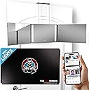 The 360 Mirror - 3 Way Mirror for Self Hair Cutting - Adjustable Trifold Barber Mirro to Cut Your Own Hair - Tri Fold Self Haircut System for Men - Three Sided Mirro for Haircuts (With LED)