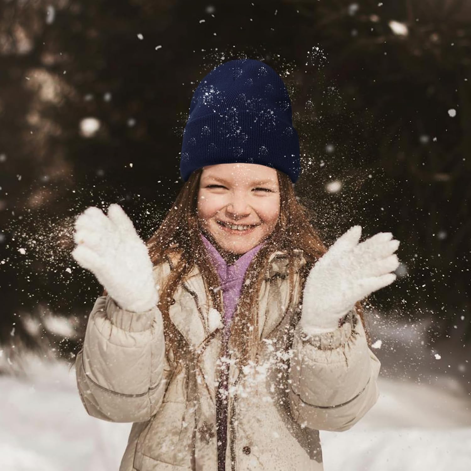 ZOORON Kids Beanie Boys Girls Beanies Children Winter Hats Children Knit Warm Caps Kids Soft Beanie Cap - Image 5