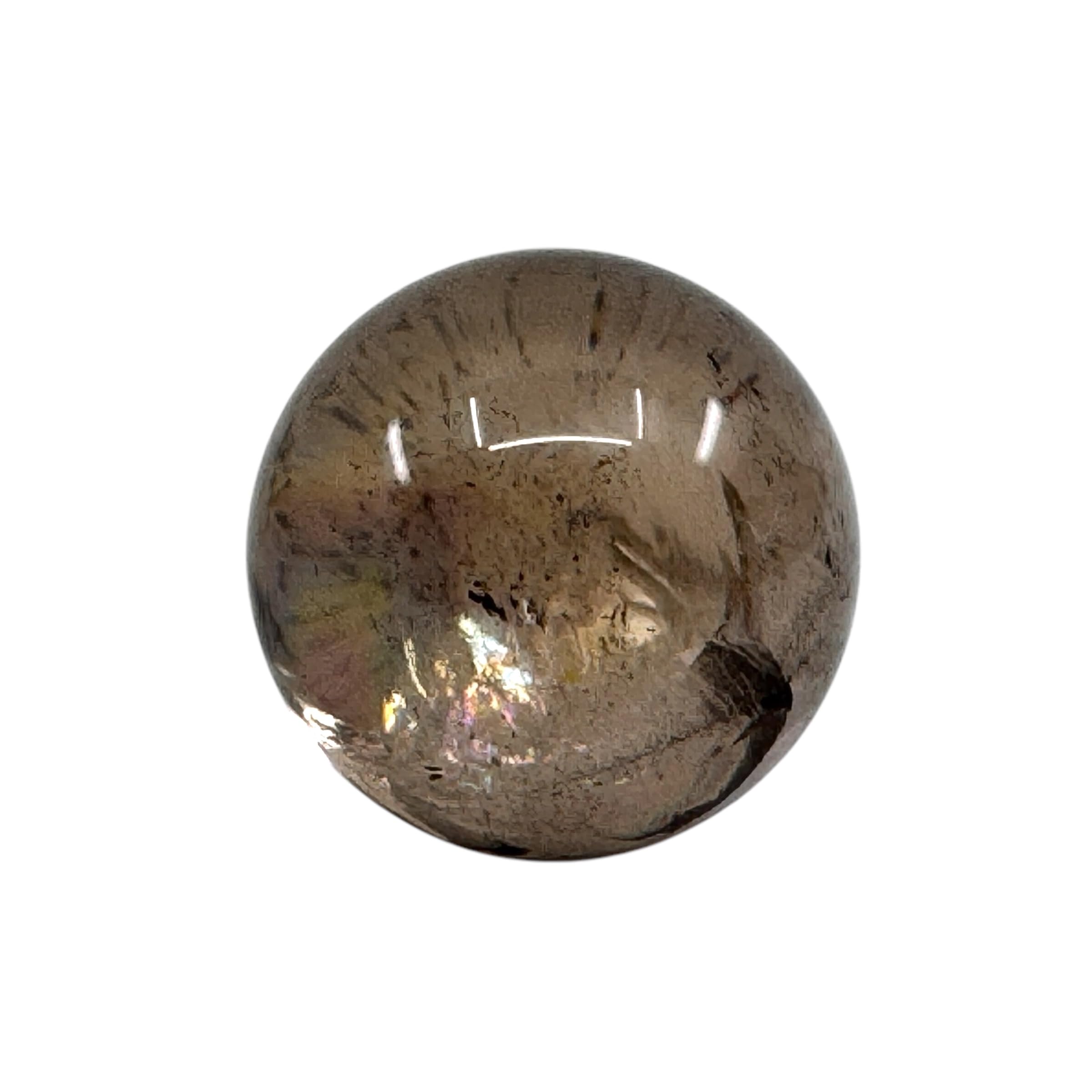 Amazon.co.jp: [神々の贈り物] 虹入り天然灰水晶球【クリスタル