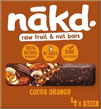 Nakd Bar, Cocoa Orange, 1680 gram, (Pack of 12)