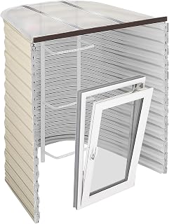 Egress Window Well Kit - Complete Basement Egress Window Kit - Includes Tilt & Turn Basement Window, Window Well, Egress Ladder, Window Well Cover - 49"L x 36"W x 48"D