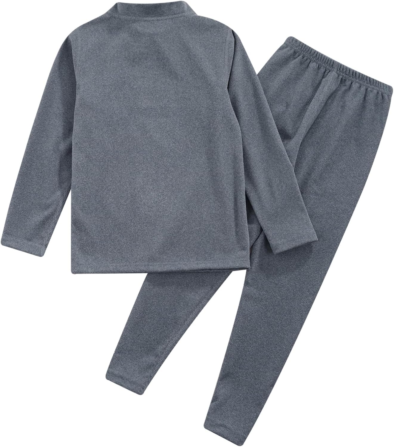 ranrann Kids Boys Girls Thermal Underwear Long John Set Long Sleeve Shirt with Leggings Pants Warm Base Layer Set