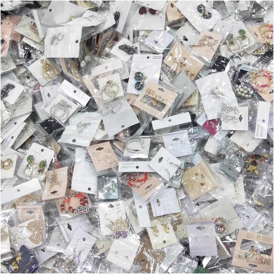 CcacHe Big Sale 20Pcs Mystery Surprise Jewelry Bag, Random Fine Wholesale Lot Collection for Women, Everyday Wear Different Style MEH