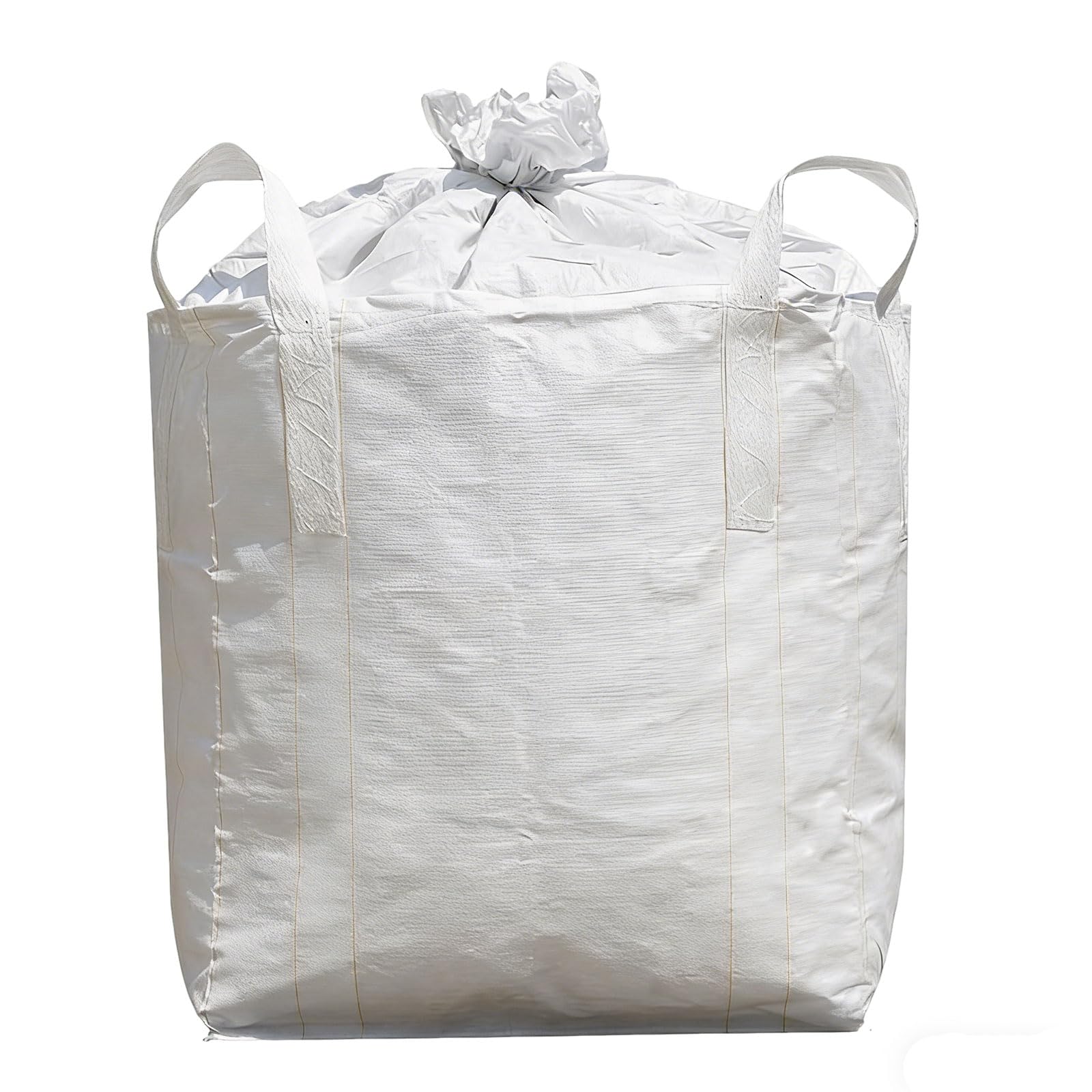 View 1 of 1 Pack FIBC Bulk Bag, Super Sack Heavy Duty Sand Bags, Construction & Feed Bags, 39"x39"x48", 2860 lbs,Bulk Bag with Duffle Top for Yard Waste, Sand, Gravel