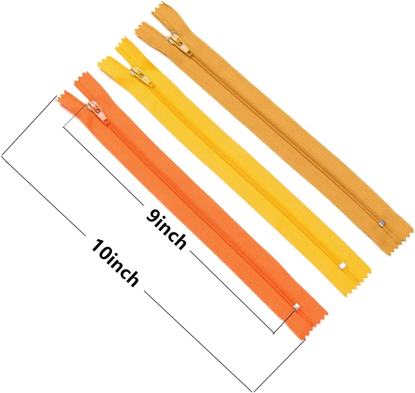 YAKA 60pcs 9 Inch Nylon Coil Zippers Sewing Zippers for Tailor Sewing Crafts (20 Color)