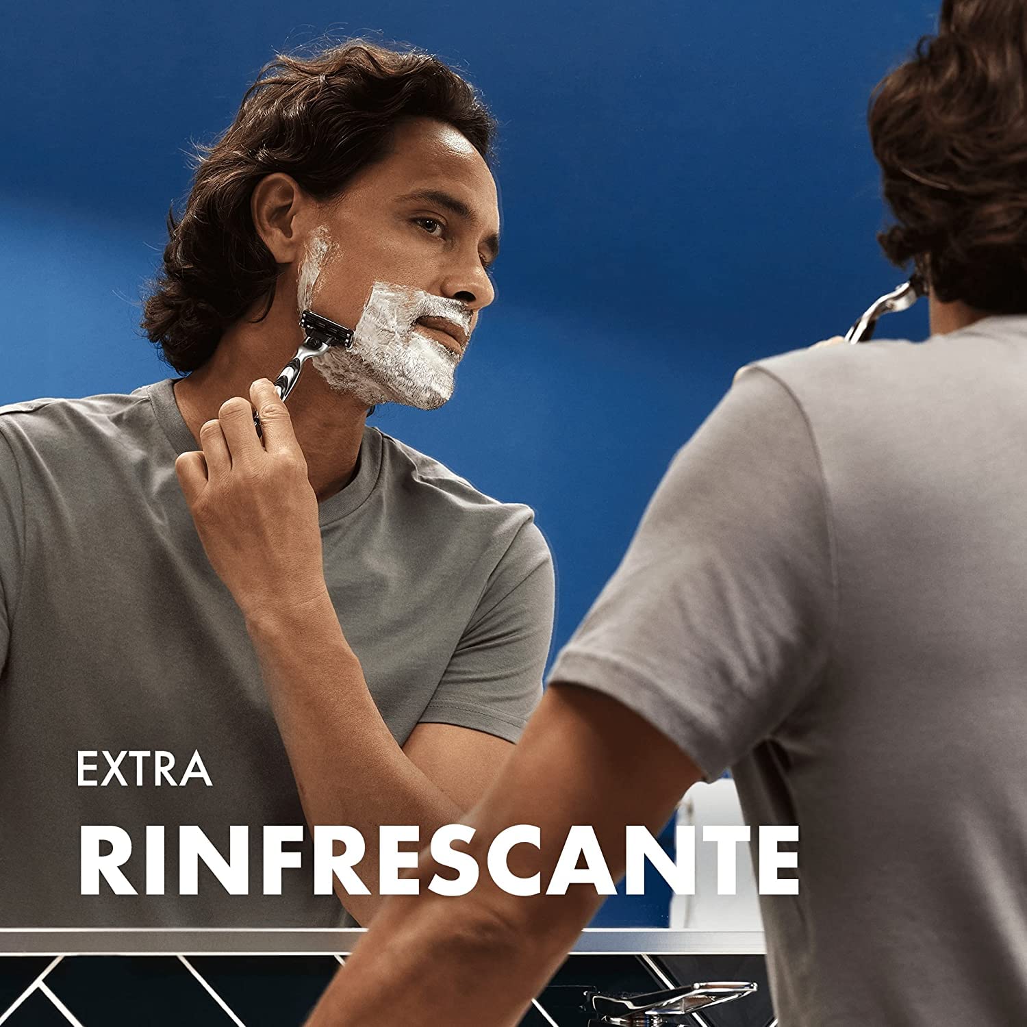 Gillette Series Schiuma da Barba Rinfrescante con Eucalipto, Effetto Lenitivo, Profumo di Pulito, Riduce le Irritazioni, 250ml X6