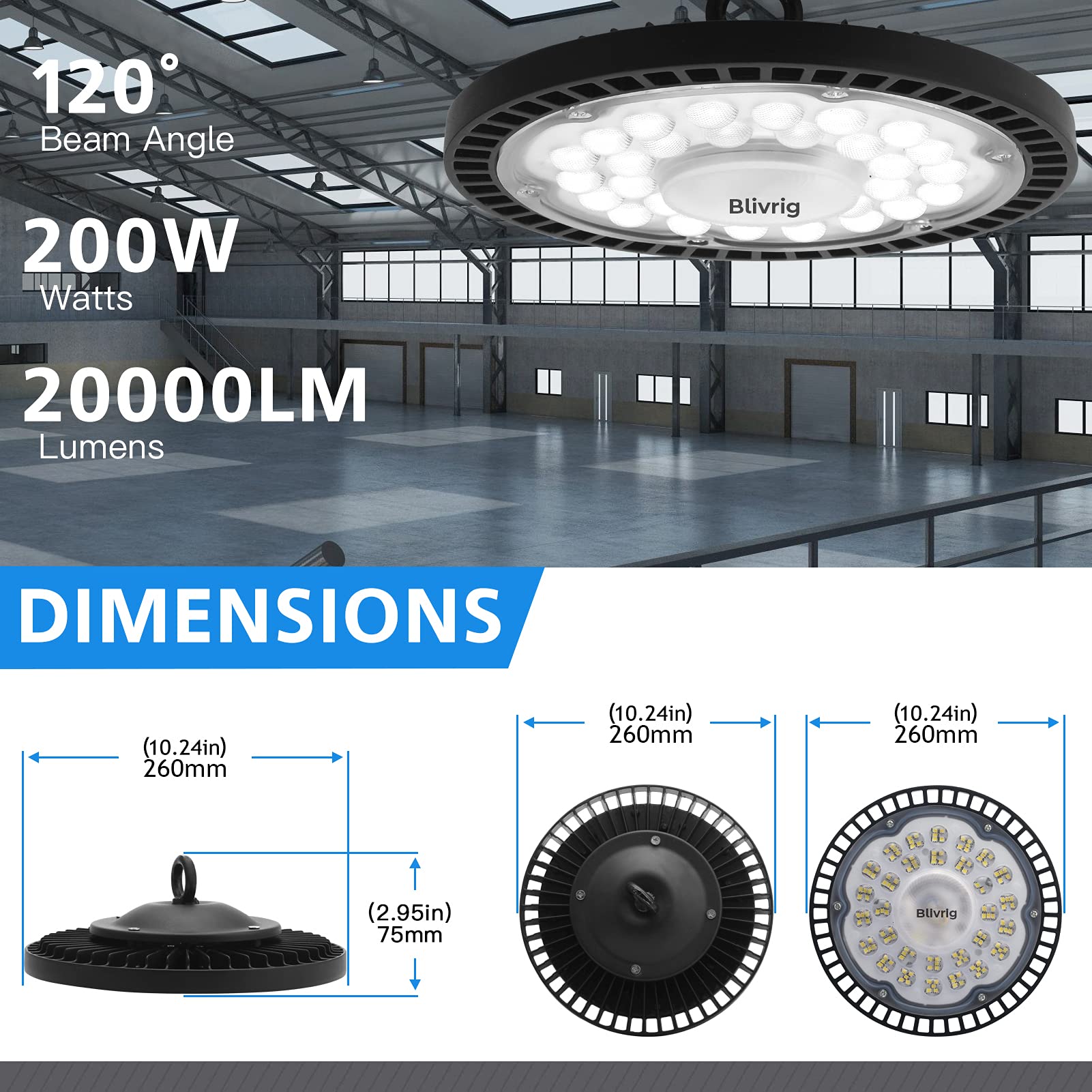 Lampe Decke 4 Pack 150W UFO Werkstattlampe LED, 22500LM 6000K Superhelle LED Werkstatt Deckenleuchte, IP65 Wasserdicht Werkstattleuchte, LED Lampe Werkstatt Für Hallenbeleuchtung, Werkstattbeleuchtung, Fabriken Feuchtraumleuchte Led
