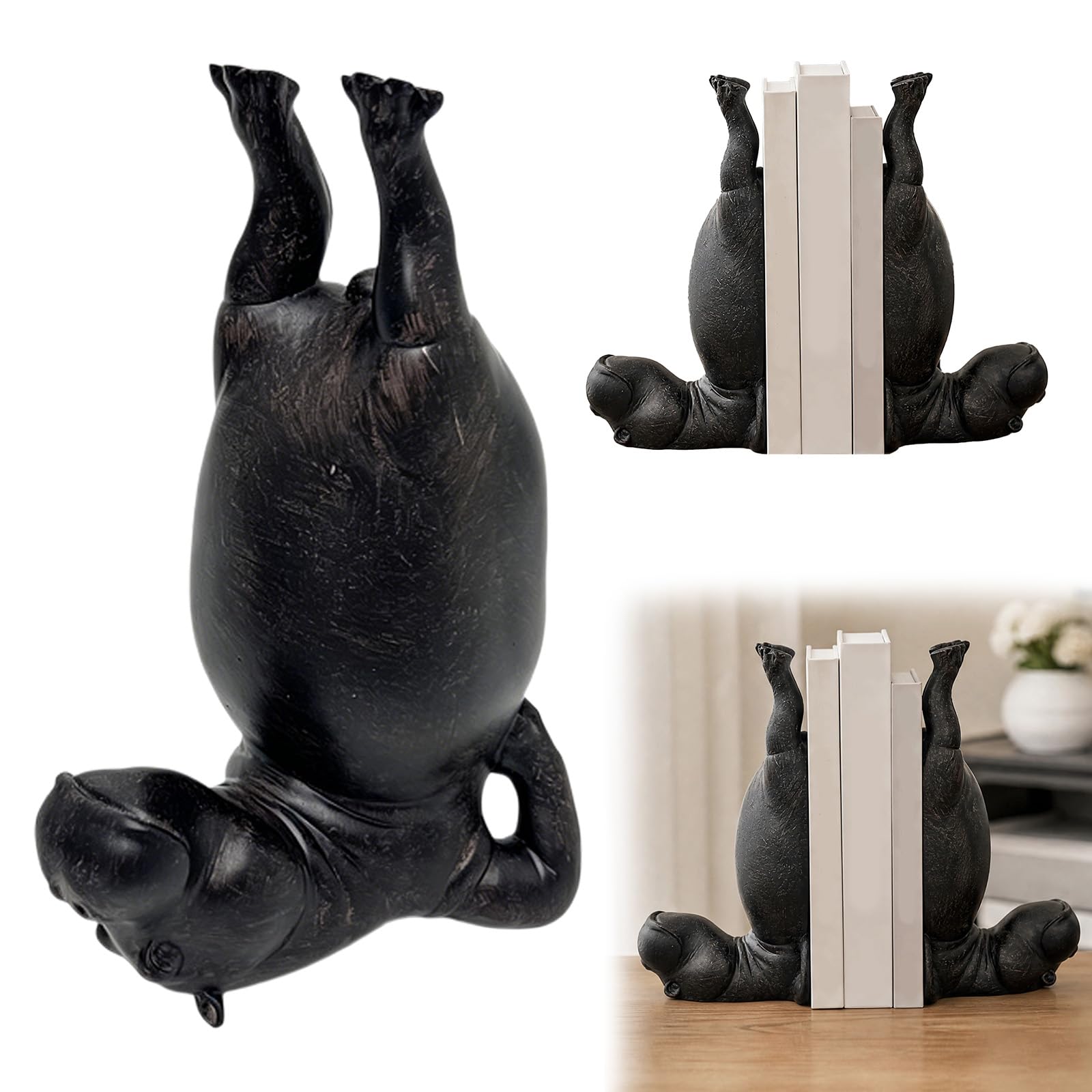 Porte-bloc notebooks créatif et sculpture de hippo en résine design