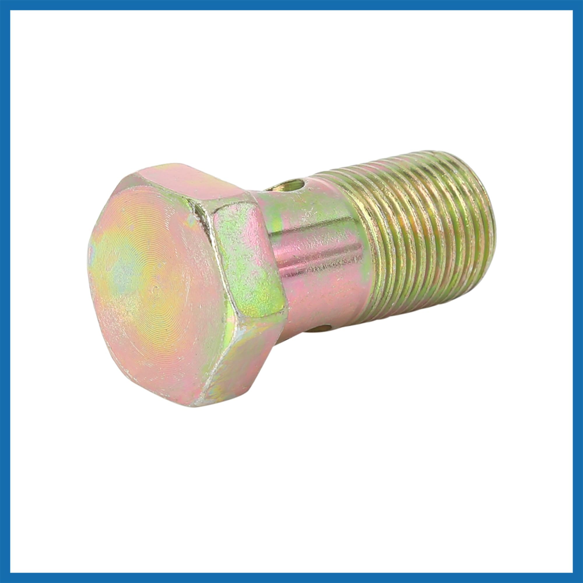 A ABSOPRO 4 Sätze M18x1,5mm metrisch Gewinde Hohlschrauben Bremsverschraubungsadapter Artikelaustausch