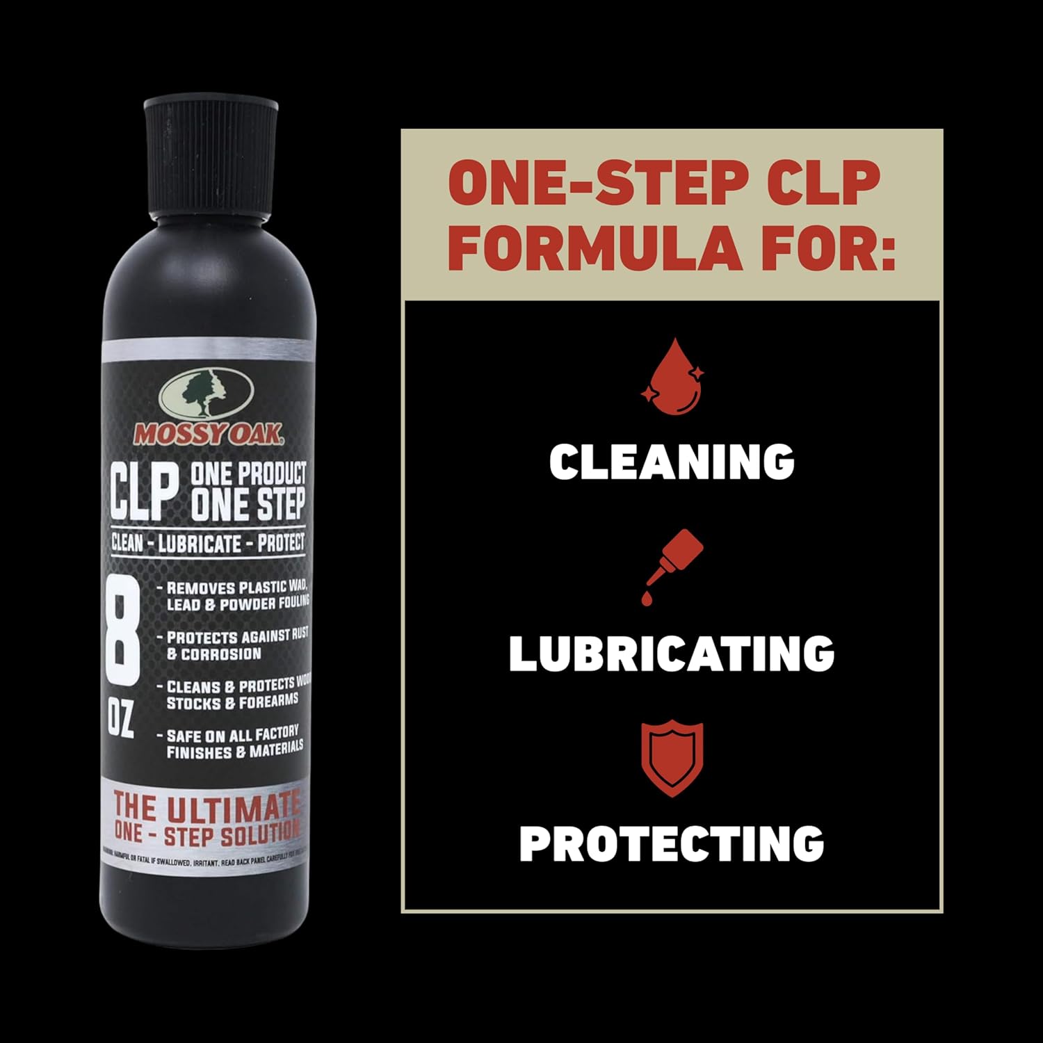 Mossy Oak CLP Gun Cleaning Oil | All-in-One Cleaner, Lubricant & Protectant | One-Step Gun Oil CLENZOIL