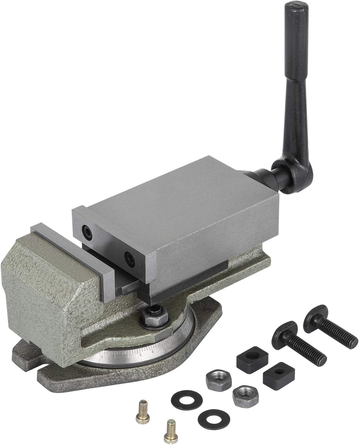 Best Deal Happybuy Milling Vise 3.15 Inch,Bench Clamp Vice 14 KN Max Clamping Force,Precision Milling Machine Vise with Swivel Base Heavy Duty,for Milling, Drilling Machine and Precision Parts Finishing