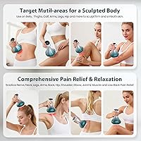 Vista 7 de Masajeador de drenaje linfático, masajeador anticelulítico para celulitis corporal y reducción de estrías de muslos y vientres, herramientas