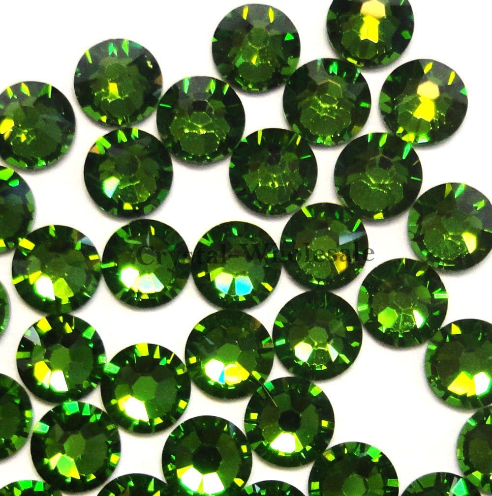 144 pcs Fern Green (291) Austrian New 2088 Xirius 20ss Flat Backs Rhinestones 5mm ss20 Made in Austria