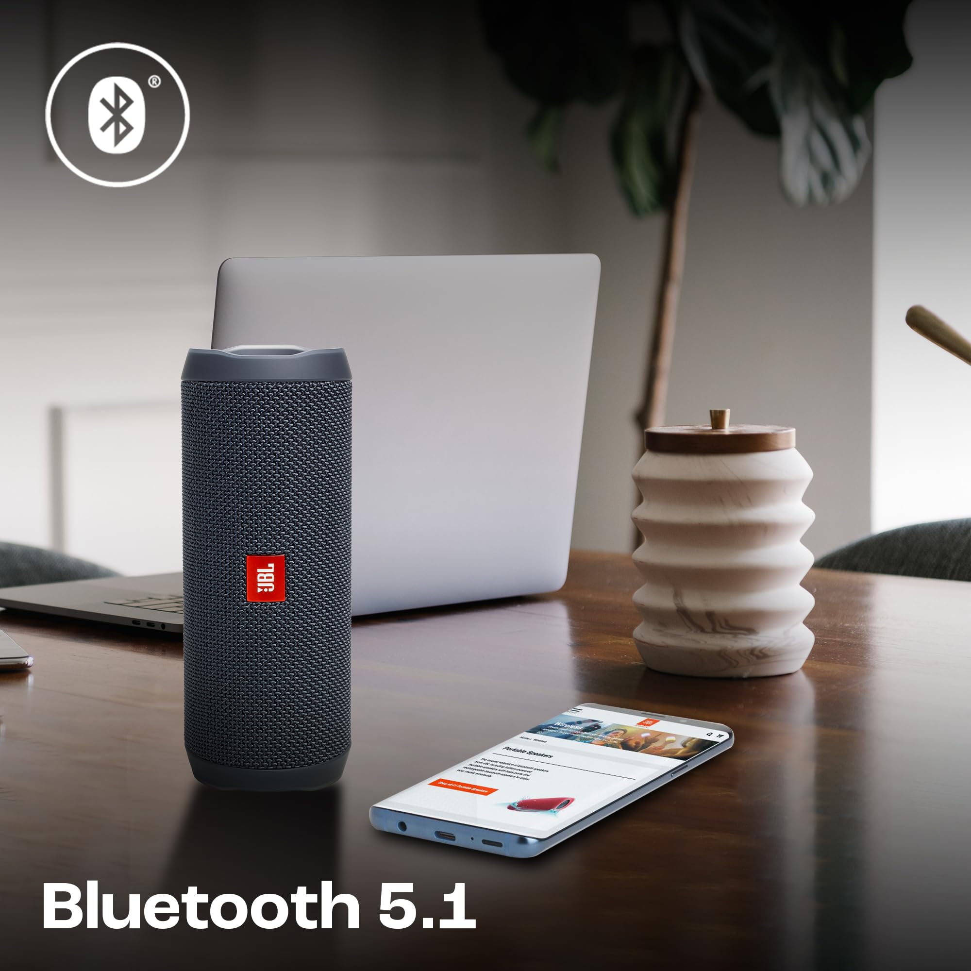 Jbl Flip Essential 2 JBLFLIPES2 Głośnik Bluetooth, Szary, 21.5 x 24.5 x 23.5 cm
