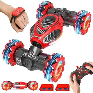 Remote Control Car - RC Drift Car Gesture Sensing Toy Boy Age 6-8-12 Gifts | Gesture Sensing RC Stunt Car for Kids Toys 6 7 8 9 10 11 12 Year Old Boy Birthday Christmas Presents with Lights Music