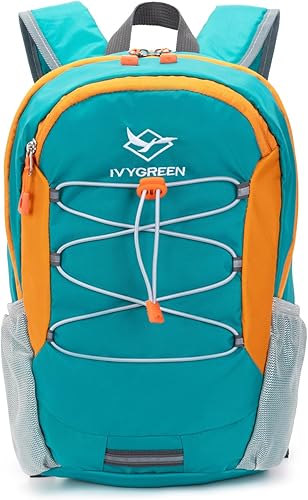 Miniatura 9 de IVYGREEN Mochila pequeña para niños de senderismo para niños o niñas, pequeña mochila de día para acampar o viajar, Verde, Pequeño, Mochilas Daypack