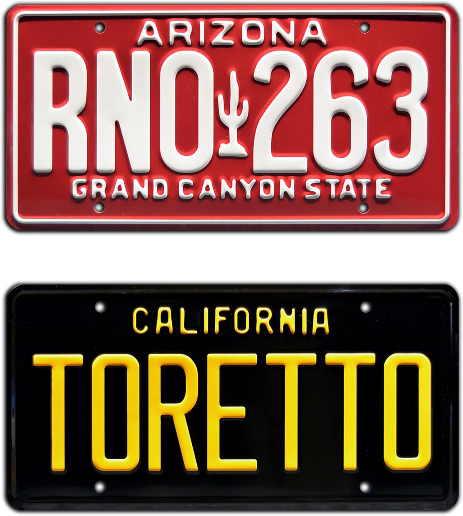 Fast & Furious | RNO 263 + Toretto | Metal Stamped License Plates