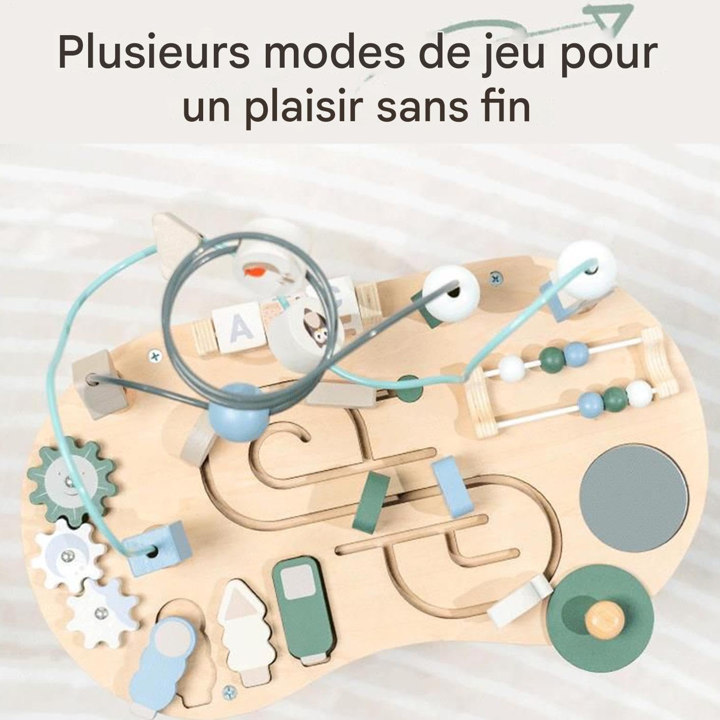 Table d'Activités - Table de Jeu pour Tout-Petits - Bureau d'apprentissage en Bois Garçons et Filles Maison Jardin Cadeaux Anniversaire Noël