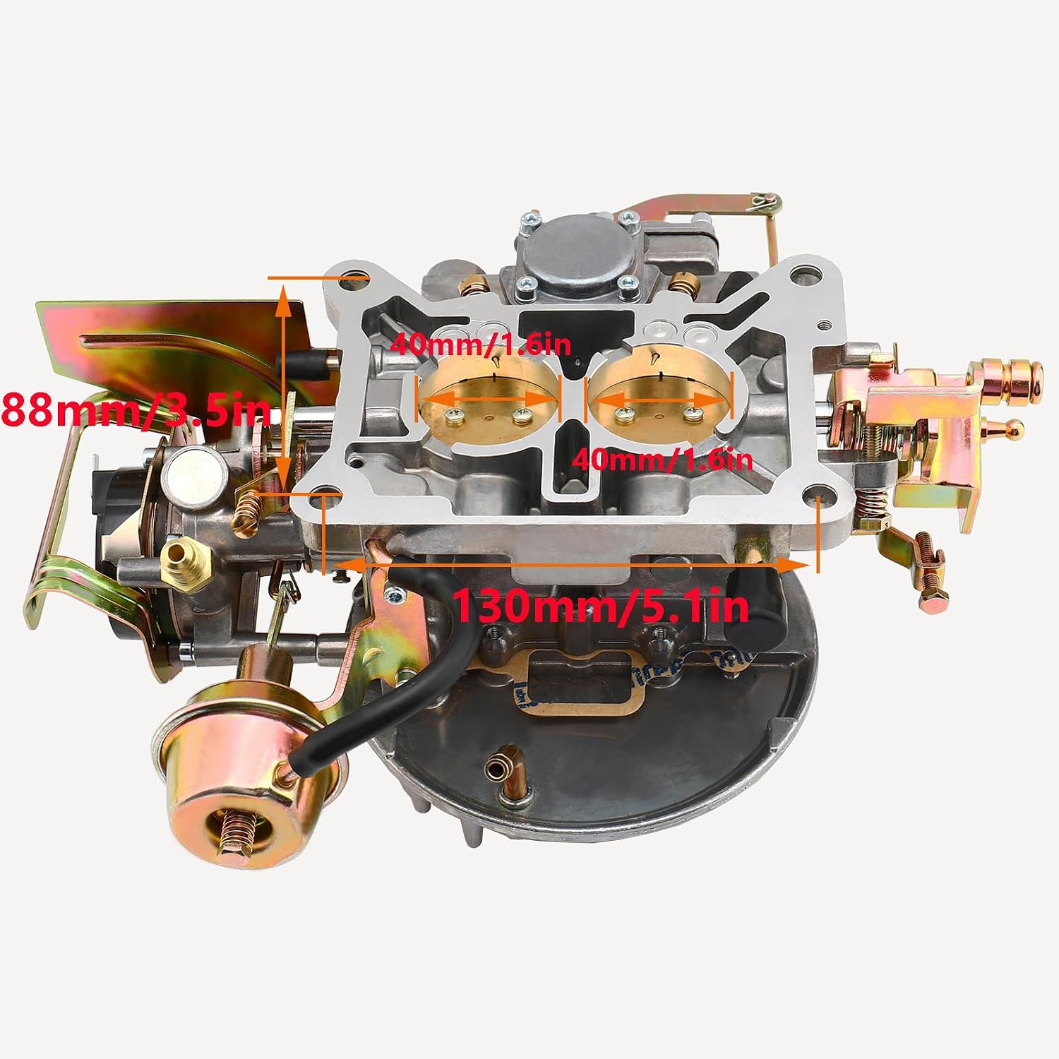 2 Barrel Carburetor 2100 2150 A800 Replacement for Ford 289 302 351 Cu Jeep Engine F100 F250 F350 Mustang with Electric Choke