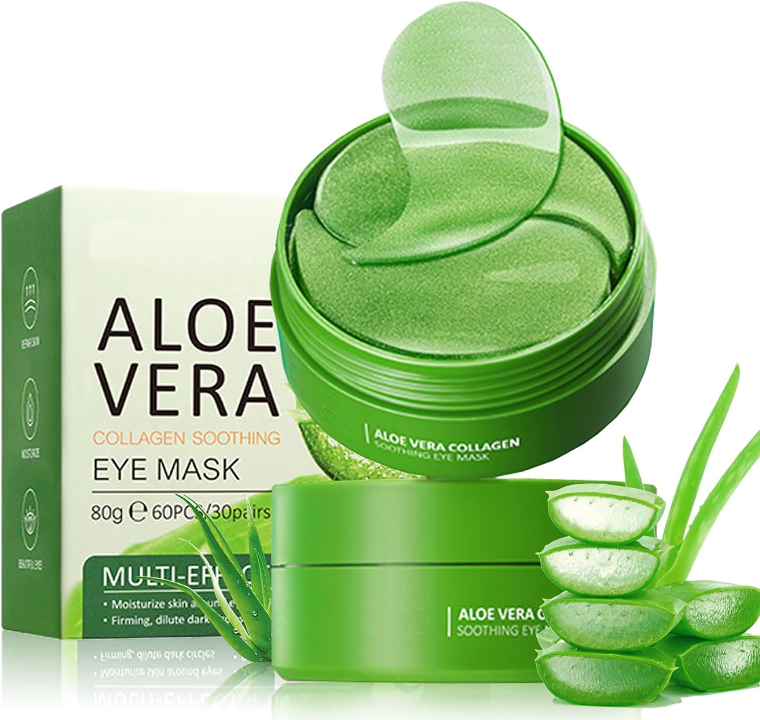 Under Eye Patches Masks,Natural Aloe Vera Cooling Eye Masks For Puffy