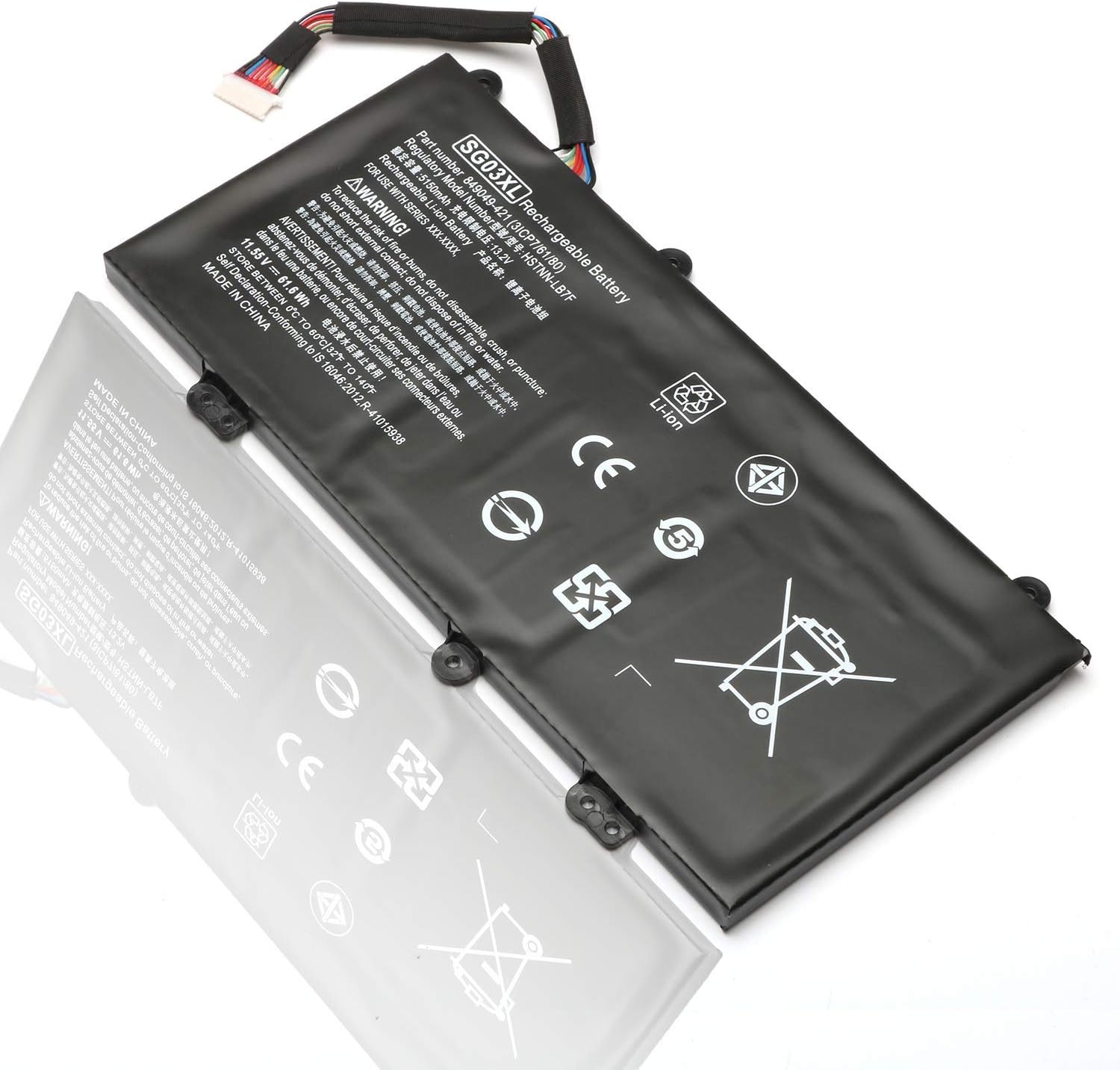 Amazon Com Sg03xl Laptop Battery For Hp Envy M7 U Series M7 U109dx M7 U009dx 17 U273cl 17 U177cl 17t U000 17 U163cl Hstnn Lb7e 421 421 850 850 W2kua Sgo3xl 11 55v 61 6wh 5150mah Electronics
