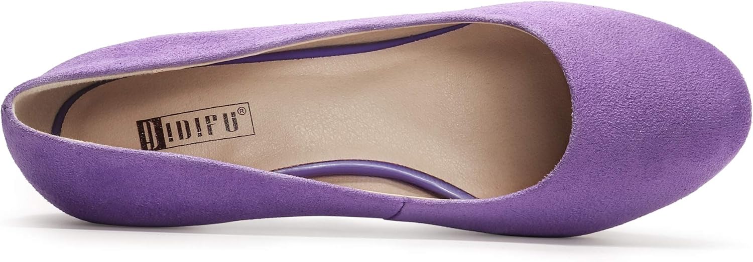 IDIFU Women's Classic Low Heels Dress Pumps 2 Inch Kitten Heel Round Toe Office Wedding Shoes - Image 4