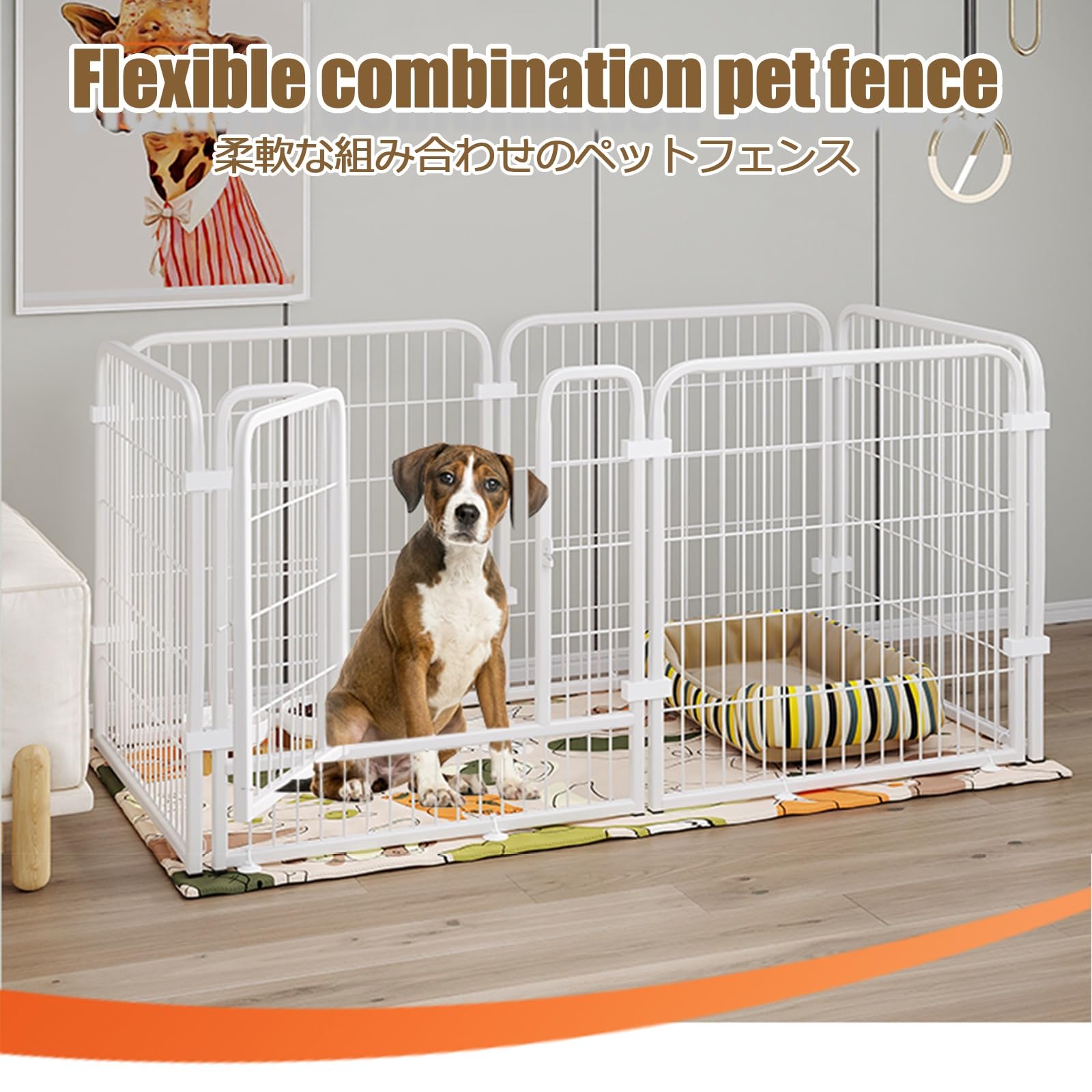 Recinto Recinzione Per Cani Recinto Per Cuccioli Recinto Per Animali In Metallo Recinto Per Animali Da Esterno E Interno Recinzione Per Cuccioli Con Porta Recinto Per Cani Pieghevole(White,12