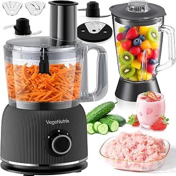 1500W Food Processor and Blender Combo