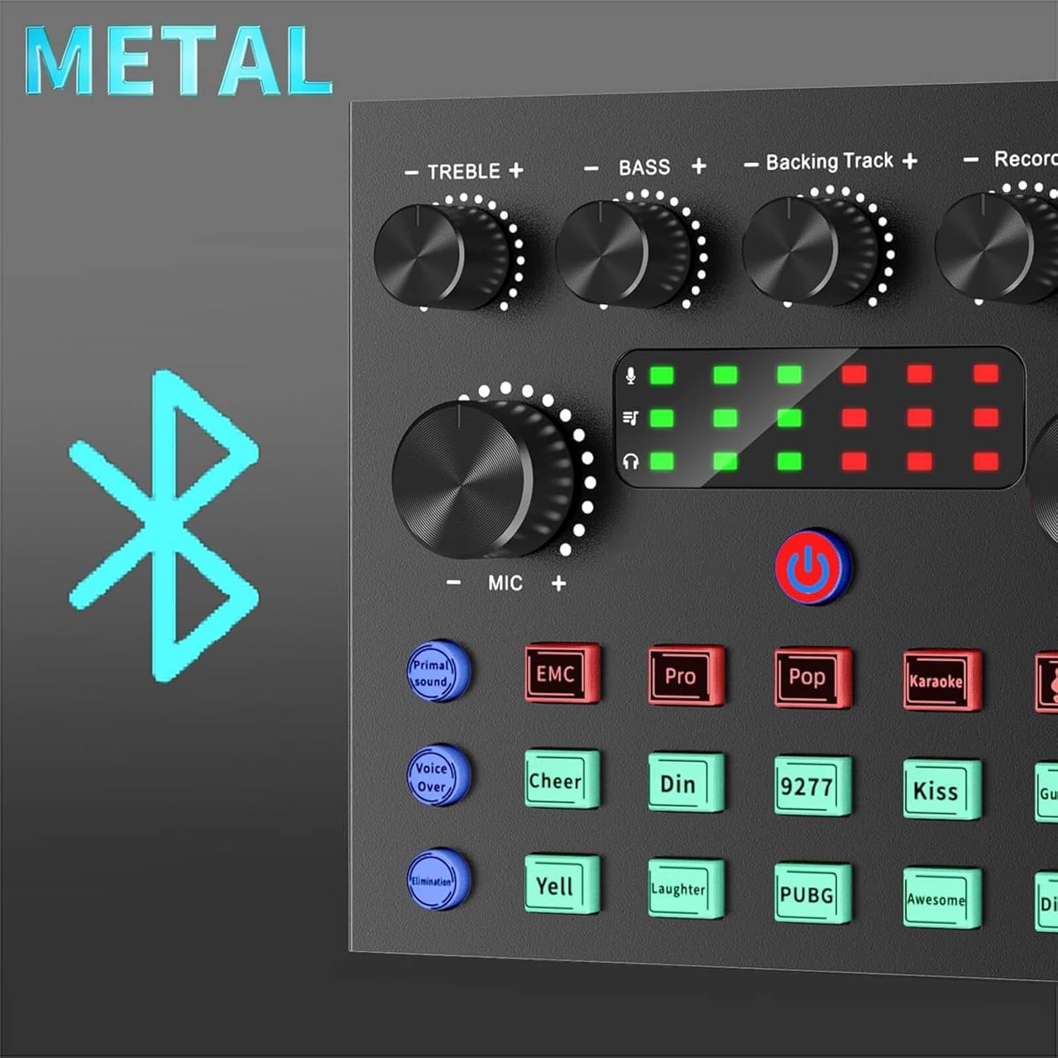 Audio Interface Podcast Equipment Bundle，Gofemial All-in-One DJ Mixer Audio Streaming Podcast Microphone Studio Condenser Mic Kit Gaming PC Phone Karaoke Recording Card Sound Live Voice Changer Board