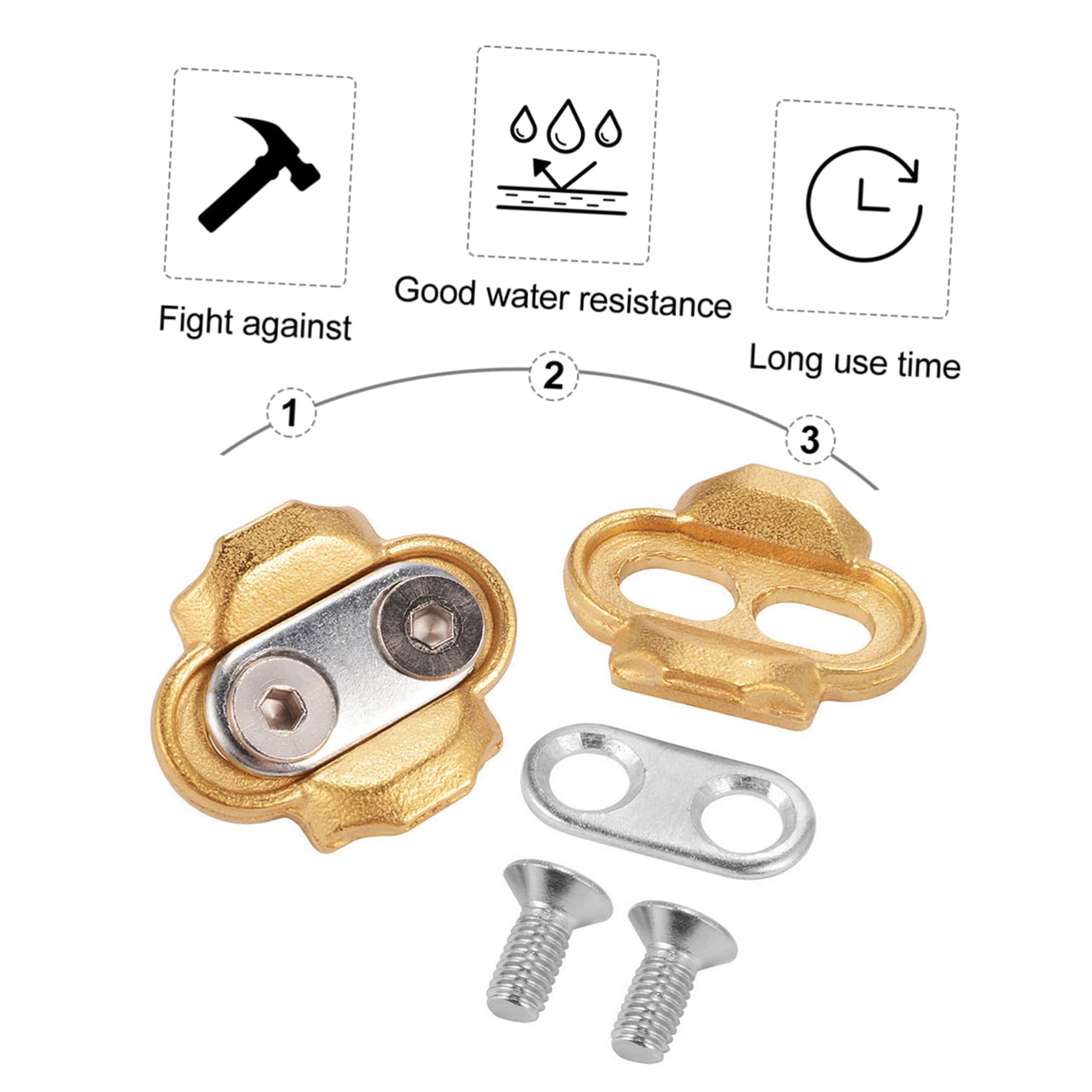SUPVOX 2 Set Tacchetti Per Pedali Ciclismo Al Coperto Bici Mandrino Pedale Della Bici Tacchetti Scarpe Da Tacchetti Accessori Per Lo Sport Sostituzione Della Tacchetto
