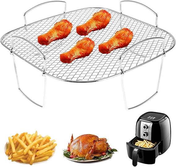 Air Fryer Rack Grilling Rack Stainless Steel Dehydrator Rack Multi