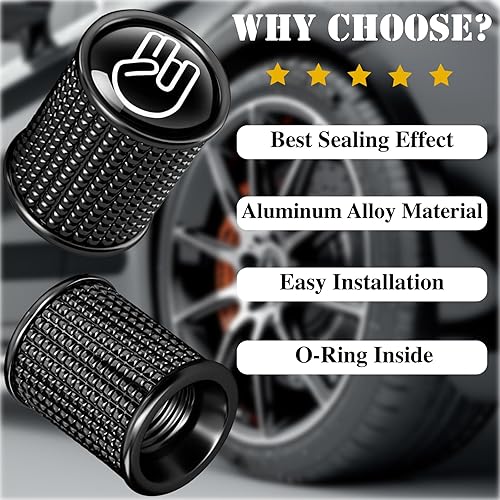 Vista 253 de Tapas de válvula de neumático, aleación de aluminio, anticorrosivas, a prueba de polvo, para automóviles, SUV, camiones, bicicletas, motocicletas