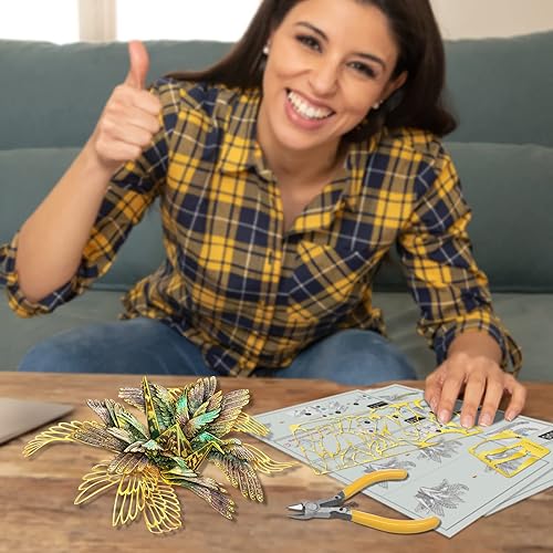 Miniatura 3 de Piececool Kits de construcción de modelos de metal 3D, serie de 12 constelaciones, modelo de grúas de deseos de Escorpio, kits de manualidades,