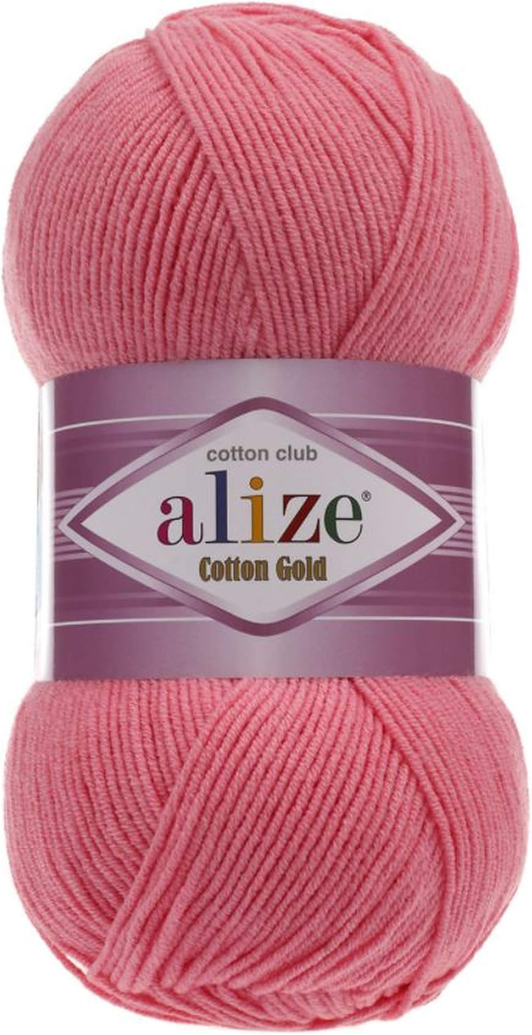 55% Cotton 45% Acrylic Alize Cotton Gold Yarn 1 Skein/Ball 100 gr 360 yds (33-Candy Pink)