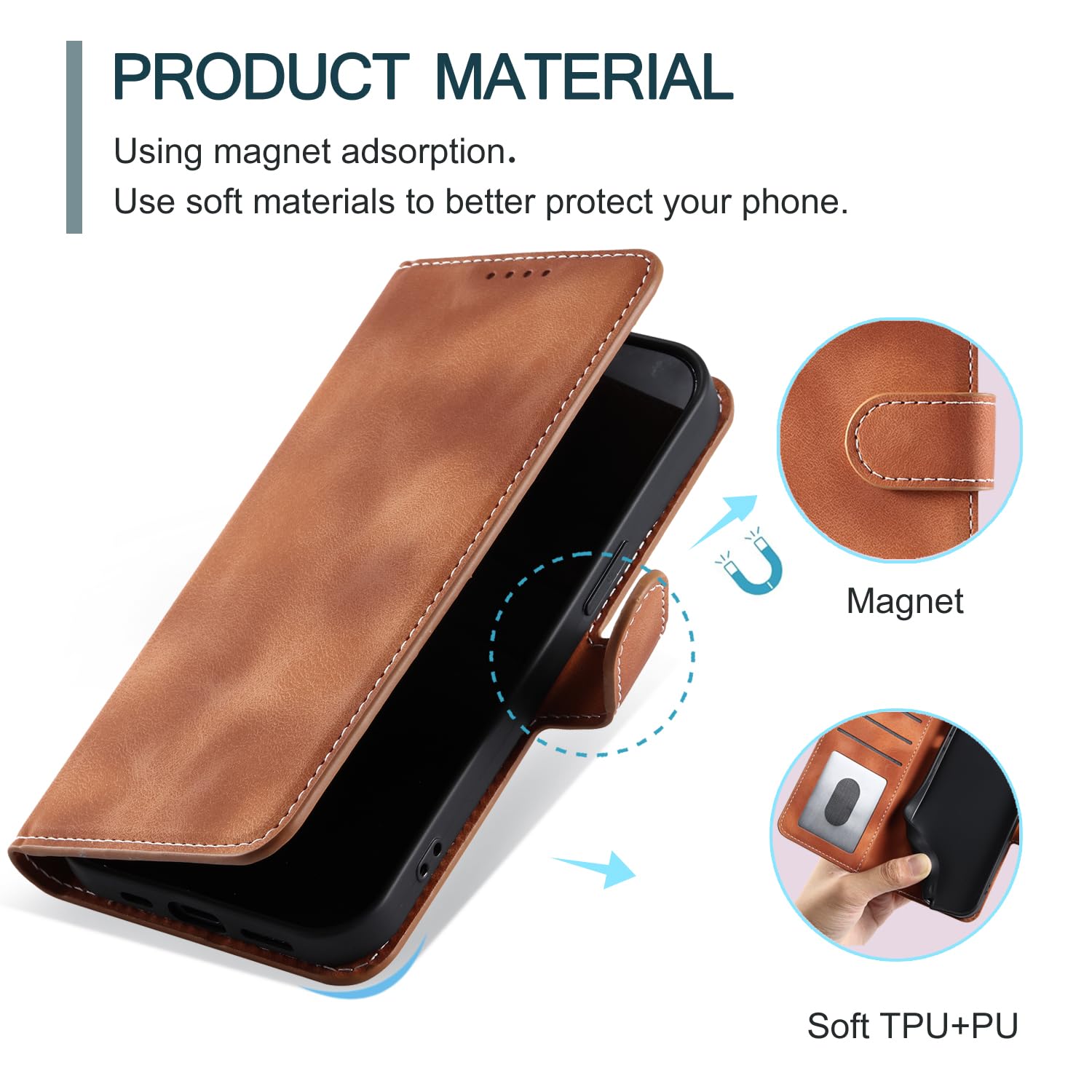 Custodia per Honor 10 Lite, magnetica per Huawei P Smart 2019 POT-LX1/LX3 POT-L21/L23 POT-LX1AF POT-LX1RUA/Honor 10 Lite HRY-AL00 HRY-TL00 HRY-LX1/LX2 HRY-L21/L2 nero