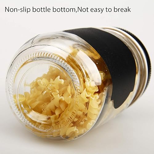 Miniatura 4 de QAPPDA Frascos Mason, Frascos de Vidrio Con Tapas de 12 oz, Frascos de Conservas Para Encurtidos y Almacenamiento de Cocina, Frascos de Especias de