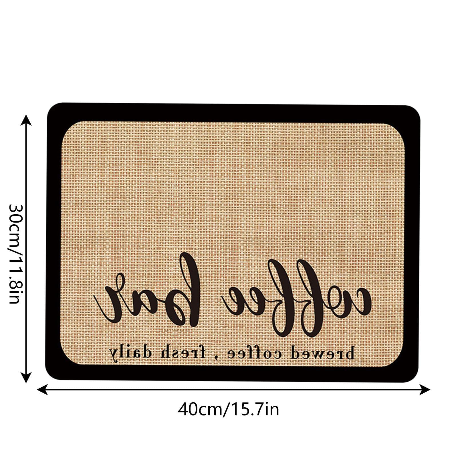 Tappetino Assorbente Per Macchina Del Caff&egrave; - Impermeabile Con Retro In Gomma | Antiaderente E Facile Da Pulire