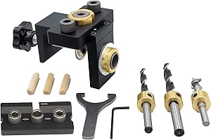 Ganwei 3 in 1 Doweling Jig Drill Kit for Enhancing Your Woodworking Projects