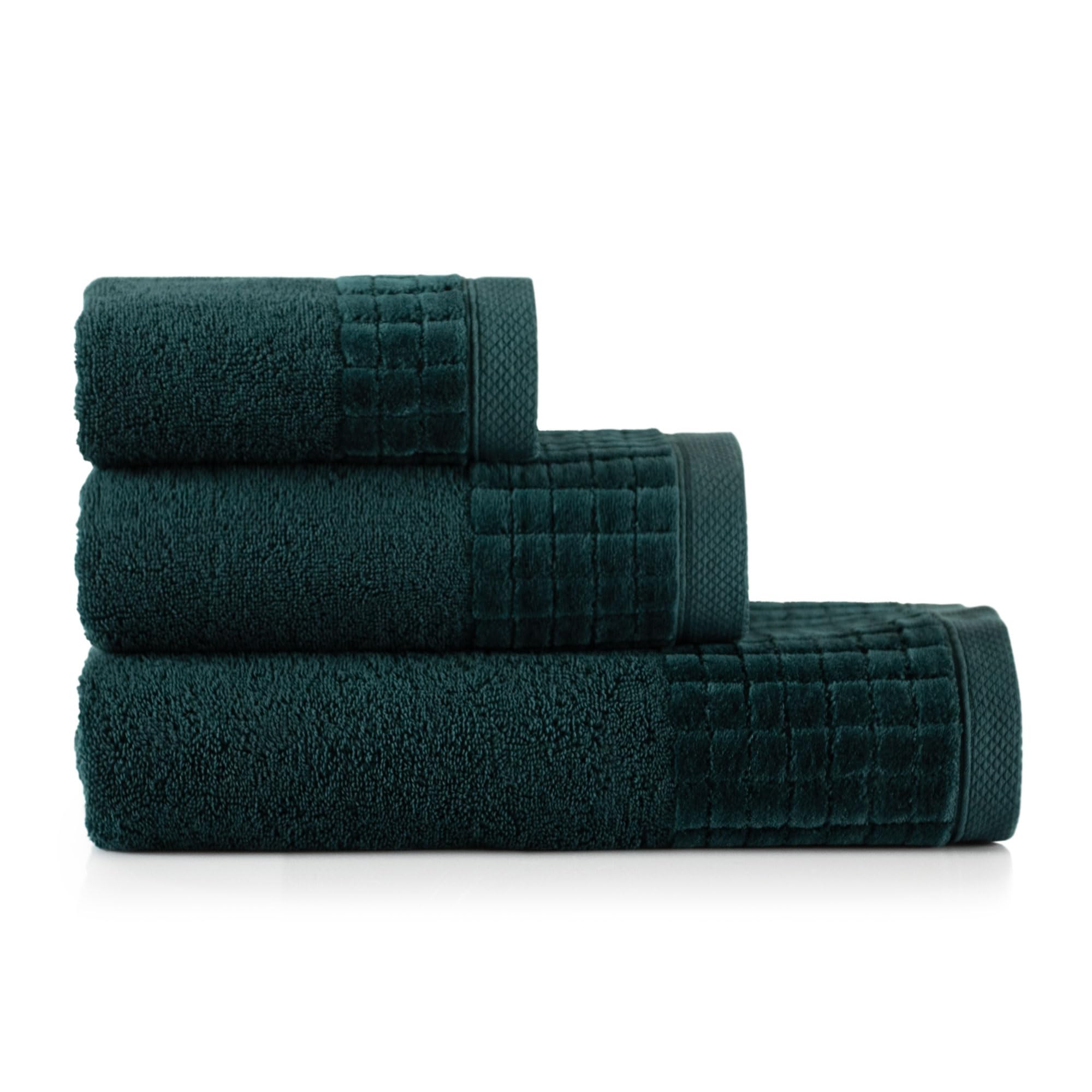 ZWOLTEX - Serviette et Serviette de Bain Paulo Set, 3 pièces Set : 30x50, 50x100, 70x140 cm, Serviette de Douche Serviette 100% Coton, Serviette de Bain Grande, Serviette de Plage Bleu foncé