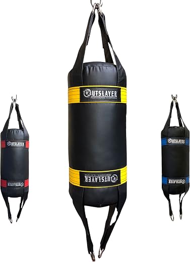 Outslayer 20 Pound Double End Heavy Bag (Black/Yellow)