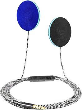 Sleep Ultra Thin Pillow Speakers with Mic, Control Button 3.5mm Interface