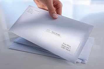 AVERY Zweckform L7651-25 Address Labels (1,625 Labels with Ultragrip, 38.1 x 21.2 mm on A4, Printable, Self-Adhesive for Labels, Matte Paper) 25 Sheets White