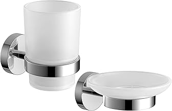 iBathUK | Designer Bathroom Accessory Set Soap Dish + Toothbrush Holder ACCFS2